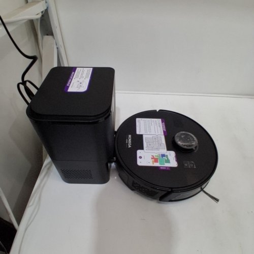 MONSGA 2-IN-1 SELF-EMPTYING VACUUM CLEANER/MOP SYSTEM WITH APP CONTROLS - BLACK (MODEL: MS1 MAX) image 4