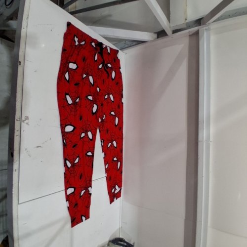 MARVEL SPIDER-MAN LEGGINGS - LARGE - RED image 2