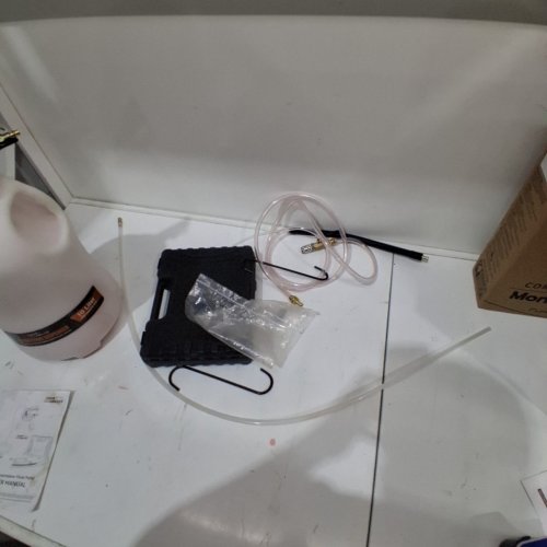 FOUR UNCLES PNEUMATIC TRANSMISSION FLUID TRANSFER PUMP/EXTRACTION DISPENSER WITH PRESSURE GAUGE - 10L - WHITE image 2