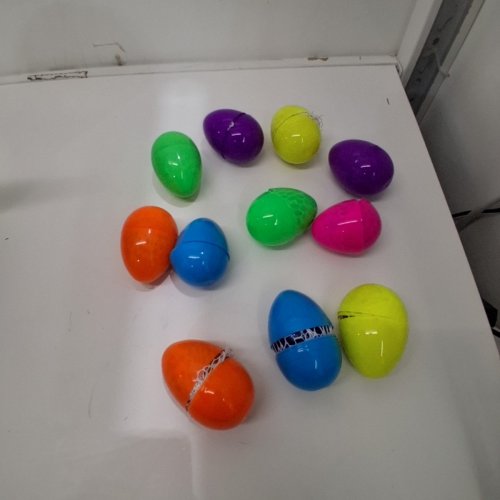 11PK ALUNVE PREFILLED EASTER EGGS WITH SQUISHBALLS - ASSORTED COLOURS image 3
