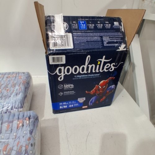 44PK BOY'S GOODNITES BEDTIME BEDWETTING UNDERWEAR - SMALL/MEDIUM (43-68LBS) - MARVEL'S SPIDERMAN (MODEL: 40531) image 3