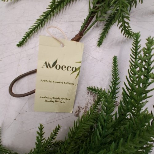 AVOECO NORFOLK ARTIFICIAL CHRISTMAS PINE GARLAND - 6FT - GREEN image 3