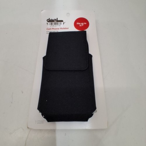 DEALWORTHY CELL PHONE HOLSTER WITH BELT CLIP - FOR PHONES UP TO 6.7" - BLACK image 2