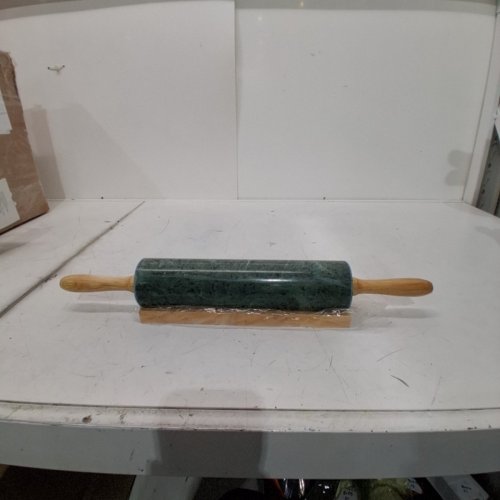 FOX RUN BRANDS MARBLE ROLLING PIN WITH BASE - 10" - GREEN (MODEL: 3842) image 3