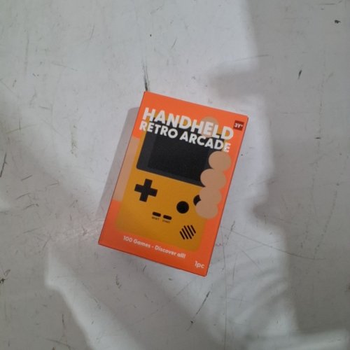 J'ADORE HANDHELD RETRO ARCADE GAME - 100 GAMES - 3.1" X 4.7" - ORANGE (MODEL: 851782) image 2