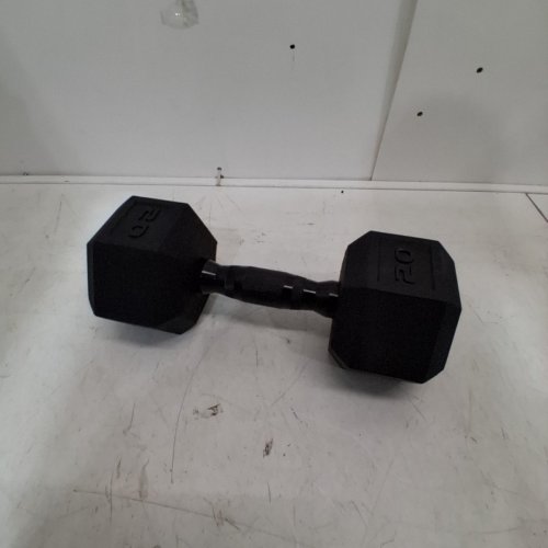 CAP COATED HEX DUMBBELL WEIGHT - 20LBS - BLACK (MODEL: SDRBIS-020) image 3