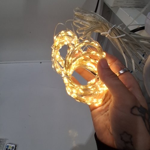 HOESOE 300 LEDS CURTAIN LIGHTS TWINKLE LIGHTS W/ 8 MODES USB POWERED - 9.8FT X 9.8FT image 2