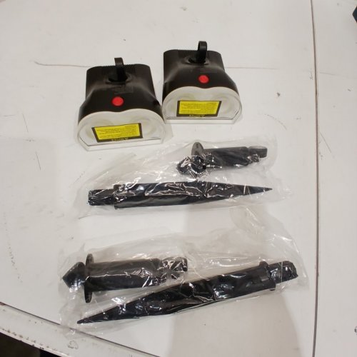 2PK LINKIND STARRAY SOLAR SPOT LIGHTS OUTDOOR - WATERPROOF - 6500K - BLACK image 3
