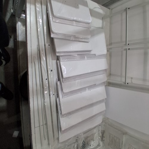 5 DRAWER DRESSER WITH FABRIC DRAWERS - 39.4"X21.5" - WHITE image 4