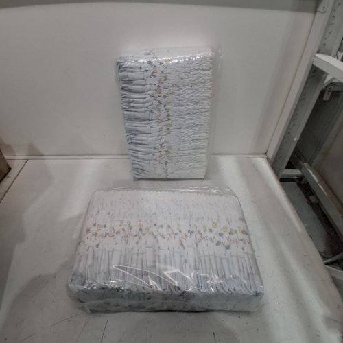 76PK PAMPERS ABSORBENT SWADDLERS - SIZE 8 - WHITE image 2