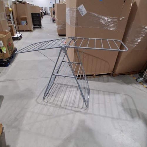 SONGMICS FOLDING CLOTHES DRYING RACK - GRAY (MODEL: LLR053G02) image 3