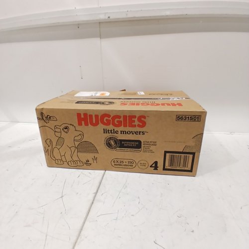 150PK HUGGIES LITTLE MOVERS DIAPERS - SIZE 4 - WHITE (TOTAL 150) image 2