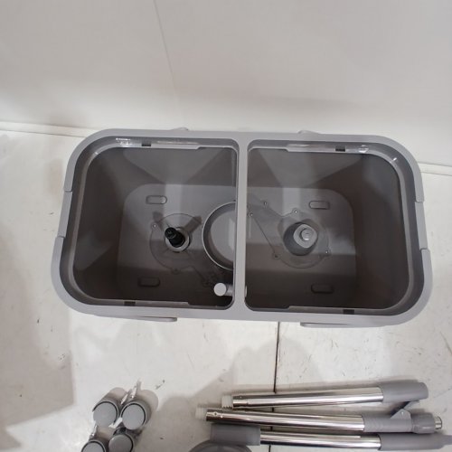 RINSEWISE 4 CHAMBER SPIN MOP AND BUCKET WITH SEPARATE CLEAN AND DIRTY WATER BUCKET SYSTEM - GREY image 7