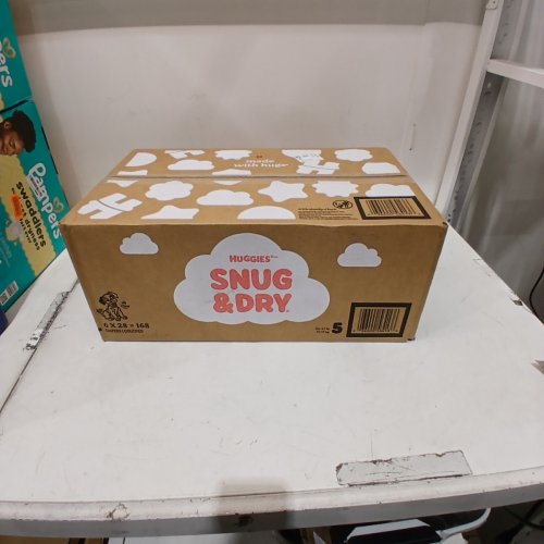 168PK HUGGIES SNUG & DRY BABY DIAPERS - SIZE 5 (25+ LBS) - DISNEY DALMATIAN image 2