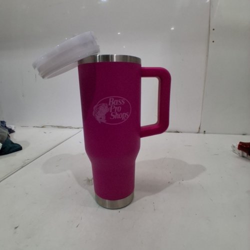 BPS TRAVEL MUG WITH SLIDER LID AND STRAW - 40OZ - ULTRA PINK (MODEL:4028511) image 3