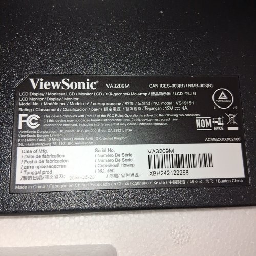 VIEWSONIC COMPUTER MONITOR WITH HDMI - 32" - 1080P - 75HZ - BLACK (MODEL: VA3209M) image 4