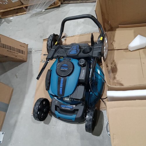 BAOTREE GAS POWERED PUSH LAWNMOWER - 4 STOKE ENGINE - 144CC - 20" - BLUE / BLACK (MODEL: YJ077KM51S) image 2