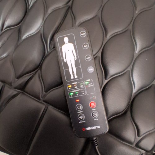 HIMOUTA FULL BODY MASSAGE MAT WITH ADJUSTABLE INTENSITY LEVELS - 63" X 20" - BLACK (MODEL: SL-601D) image 2