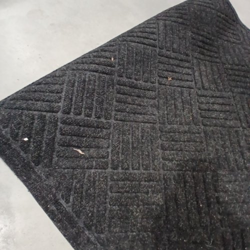 STEPGUARD HEAVY DUTY CONTOURS PARQUET DOOR MAT - 4FT X 3FT - CHARCOAL GREY image 3