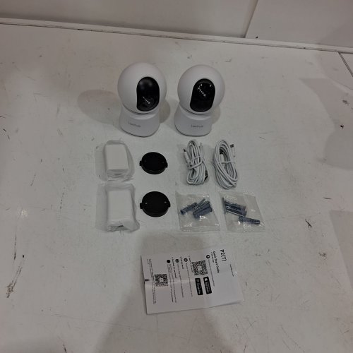 2PK LAXIHUB 360° VIEW 2K SMART CAMERA WITH PHONE APP, PAN/TILT, MOTION/SOUND DETECTION, NIGHT VISION & TWO-WAY AUDIO - WORKS WITH ALEXA (MODEL: P2T-2PC) image 4