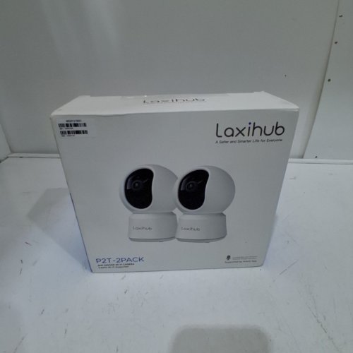 2PK LAXIHUB 360° VIEW 2K SMART CAMERA WITH PHONE APP, PAN/TILT, MOTION/SOUND DETECTION, NIGHT VISION & TWO-WAY AUDIO - WORKS WITH ALEXA (MODEL: P2T-2PC) image 5