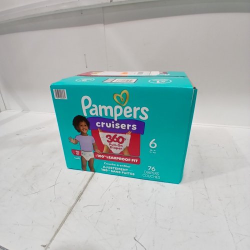 76PK PAMPERS CRUISERS 100% LEAKPROOF 360° GAP-FREE FIT DIAPERS - SIZE 6 image 2