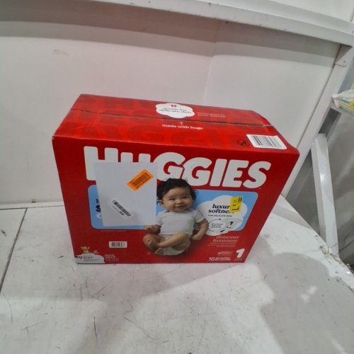 168PK HUGGIES WINNIE THE POOH LITTLE SNUGGLERS DIAPERS - SIZE: 1 image 2