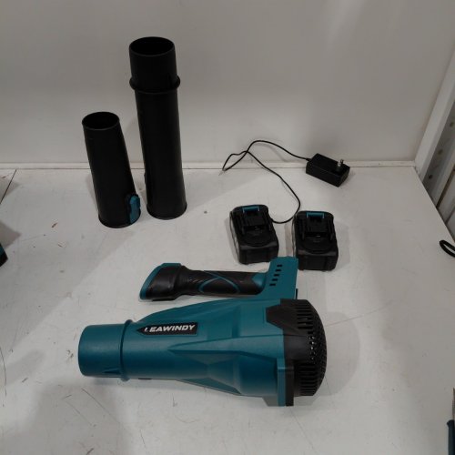 LEAWINDY CORDLESS 6 SPEEDS MODE ELECTRIC LEAF BLOWER - 160MPH - 21V -TEAL/BLACK image 2