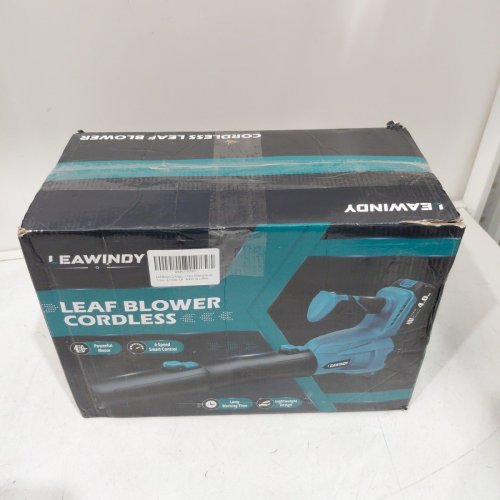 LEAWINDY CORDLESS 6 SPEEDS MODE ELECTRIC LEAF BLOWER - 160MPH - 21V -TEAL/BLACK image 4