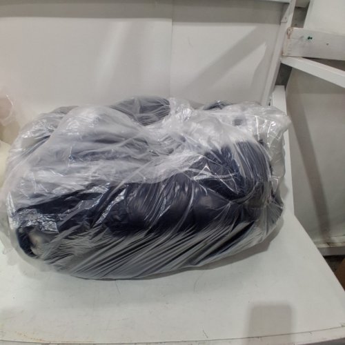 PADDED ROUNDED TOP WATER RESISTANT ROCKING CHAIR CUSHION - 22" X 40" - NAVY BLUE image 4