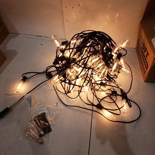 OHLUX OUTSIDE SHATTERPROOF STRING LED LIGHTS - 120FT - 2200K - BLACK image 2