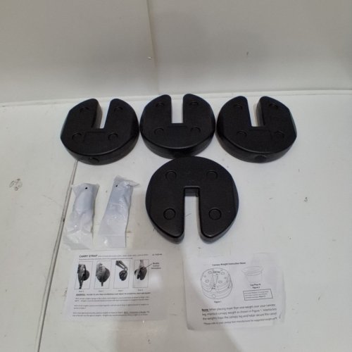 4PK INTERLOCKING CANOPY WEIGHTS FOR POLES- 10LB EACH TOTAL 40LB - BLACK image 2