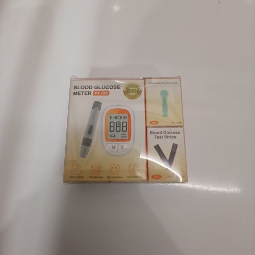 DIABETES BLOOD GLUCOSE MONITOR KIT - WHITE/ORANGE (MODEL: KE-B6) image 2