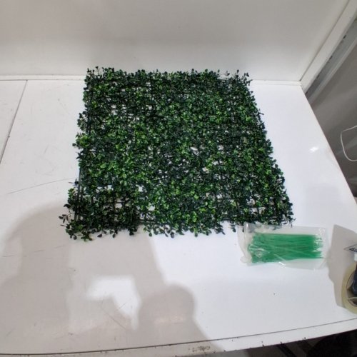 24PK DOPGIB ARTIFICIAL GRASS WALL BACKDROP - 20" X 20" - GREEN image 2