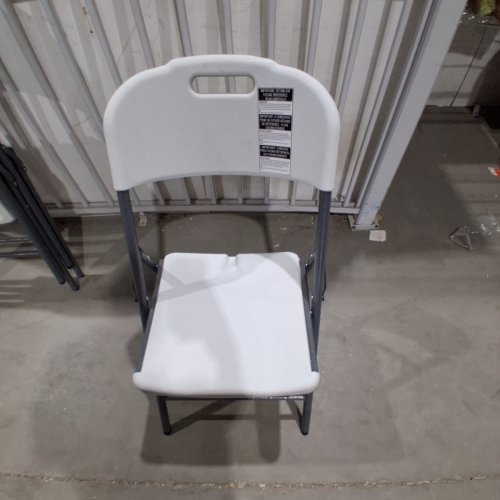 PEAKFORM BLOW-MOLDED FOLDING CHAIR - WHITE AND GRAY (MODEL: 81323) image 4