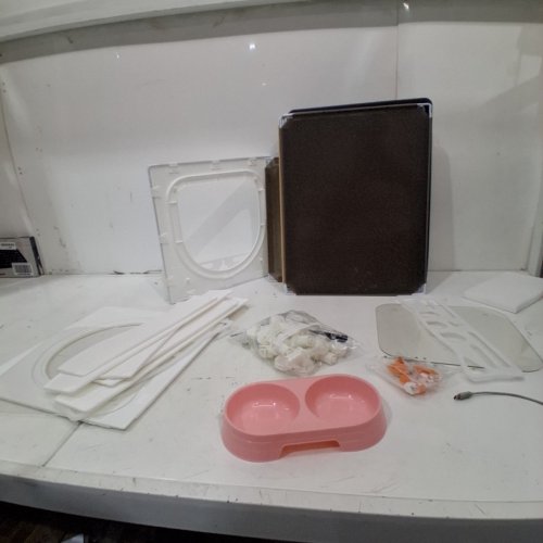 INDOOR CAT ENCLOSURE WITH EASY RINSE AND DIY INSTALLATION - WHITE image 2
