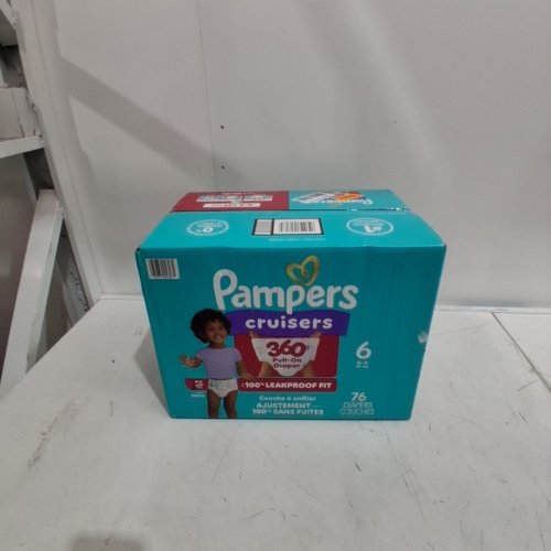 76PK PAMPERS CRUISERS 100% LEAKPROOF 360° GAP-FREE FIT DIAPERS - SIZE 6 image 2