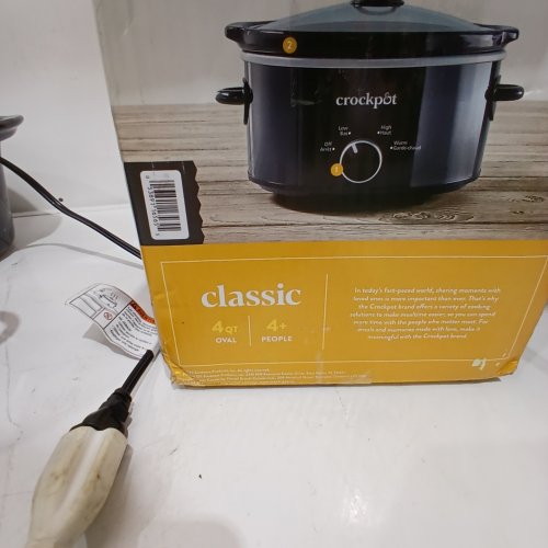 CROCK-POT CLASSIC SLOW COOKER - 4 QT - BLACK (MODEL: 2166871) image 3
