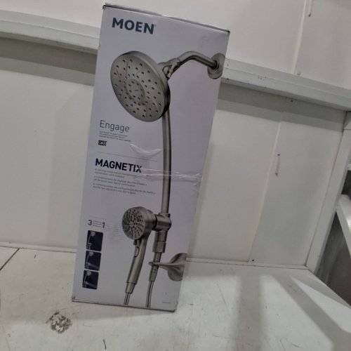 MOEN ENGAGE MAGNETIX 6-SETTING HANDSHADOW & RAINSHOWER WITH SLIDE BAR - BRUSHED NICKEL (MODEL: 28501SRN) image 6