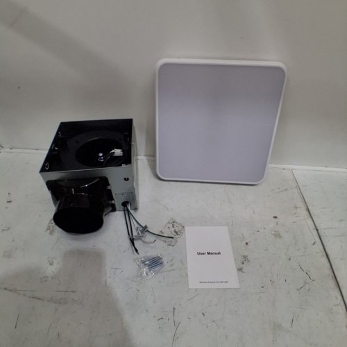 FITOP BATHROOM EXHAUST FAN WITH LIGHT, CEILING MOUNT SHOWER VENTILATION EXHAUST - 3000K TO 5000K / 110CFM / 43W image 2