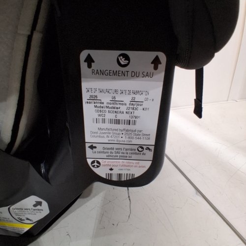 COSCO SCENERA NEXT CONVERTIBLE CAR SEAT - BLACKOUT (MODEL: 22183C-KOT) image 2
