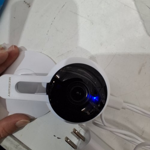 2PK MERKURY SMART WI-FI INDOOR CAMERA 1080P HD - WHITE - (MODEL: MIC-CW248-199W) image 2