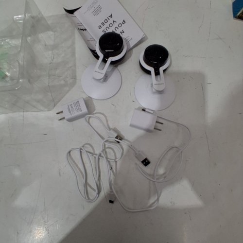 2PK MERKURY SMART WI-FI INDOOR CAMERA 1080P HD - WHITE - (MODEL: MIC-CW248-199W) image 3