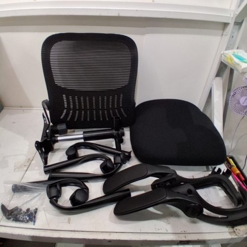 SWEETCRISPY ERGONOMIC MID-BACK MESH OFFICE COMPUTER CHAIR - 250 LBS MAX - BLACK (MODEL: C-3718-1B-BK-GA1) image 2