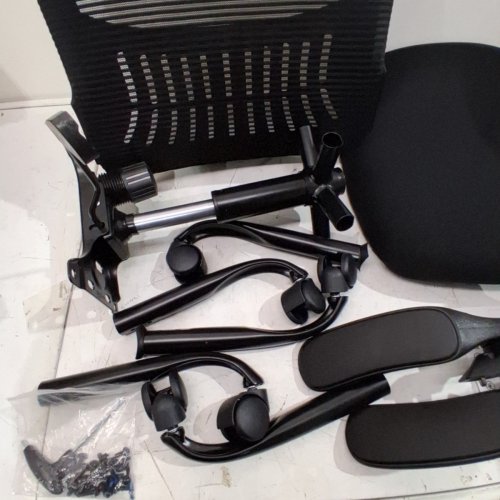 SWEETCRISPY ERGONOMIC MID-BACK MESH OFFICE COMPUTER CHAIR - 250 LBS MAX - BLACK (MODEL: C-3718-1B-BK-GA1) image 3
