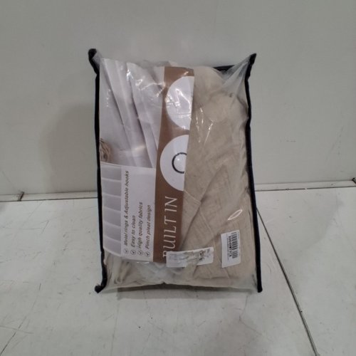 (2 PANEL) PLEATEDDRAPES LIGHT FILTERING RING TOP CURTAINS - 40" X 105" - WARM BEIGE image 3
