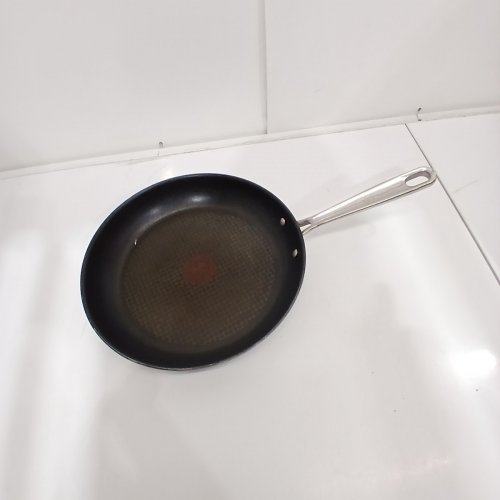 TEFAL JAMIE OLIVER BRUSHED STAINLESS STEEL NON STICK INDUCTION READY FRYING PAN - 12" image 2