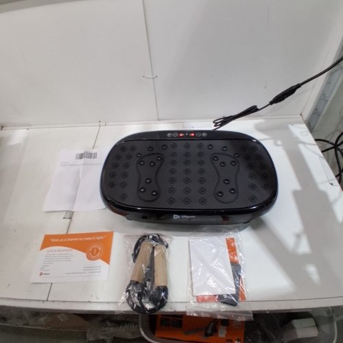LIFEPRO HEXAPLATE LITE VIBRATION PLATE EXERCISE MACHINE WITH MAGNETIC ACUPOINTS AND RESISTANCE BANDS - BLACK (MODEL: LP-HXPLTL-BLK) image 3