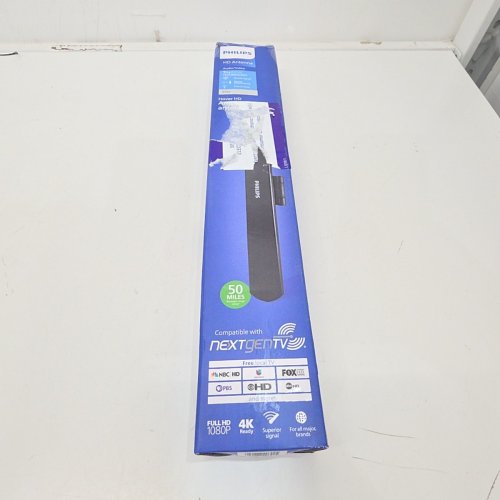 PHILIPS HOVER HD AMPLIFED INDOOR TV ANTENNA - 80KM RANGE - 19" X 4.7" X 2.5" - BLACK (MODEL: SDV7219N/27) image 5