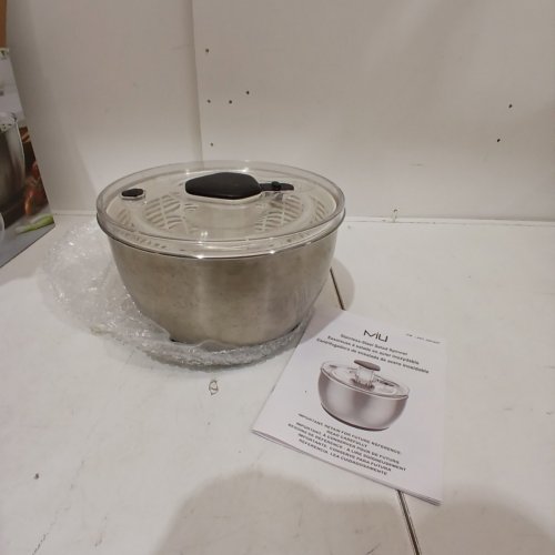 MIU HAND OPERATED DISHWASHER SAFE SALAD SPINNER - 6L - STAINLESS STEEL (MODEL: 2863207) image 2